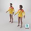 3D model Man and Woman in Dry Jacket 85