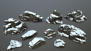 rock snow 3D