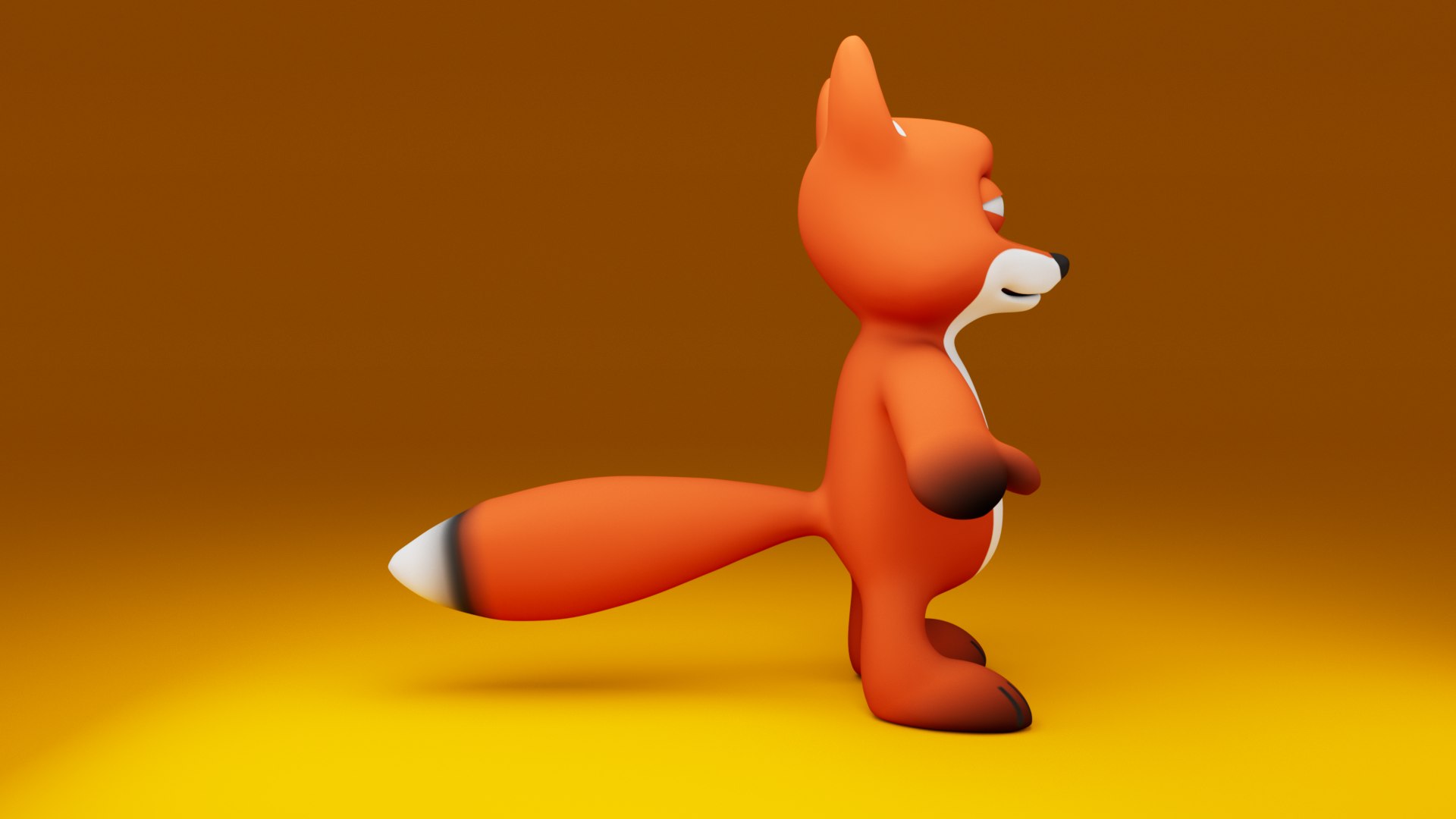3D Cunning Stylized Cartoon Anthropomorphic Fox 3D Model - TurboSquid ...