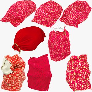 Santa Bags Mega Collection 3D
