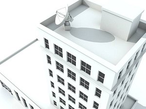 3d model bank building