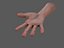 3ds young male hand