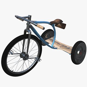 luxury kids vanilla bicycles 3d obj