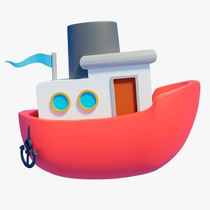 Cartoon ship