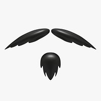 Cartoon Mustache 01