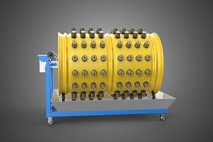 SPIN WHEEL CIRCULAR ROTARY HYDROPONIC GARDEN PLANT FARM SYSTEM 3D model