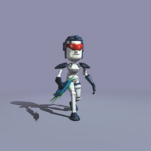3D cartoon robot