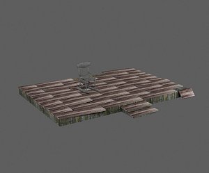 3d model porch rocking chair