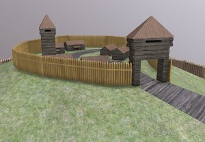 Grodzisko Jegliniec  Settlement Jegliniec 3D
