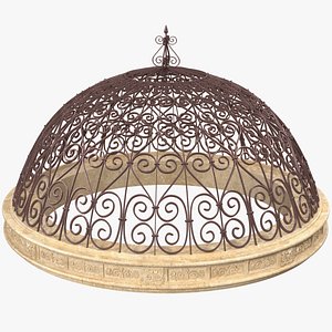 antique metal dome roof 3D model