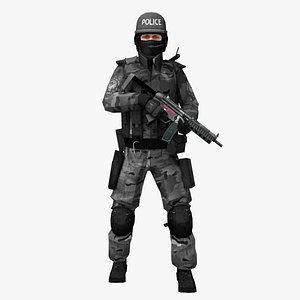 SWAT Grey Camo