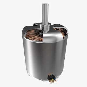 3d model of electric motor