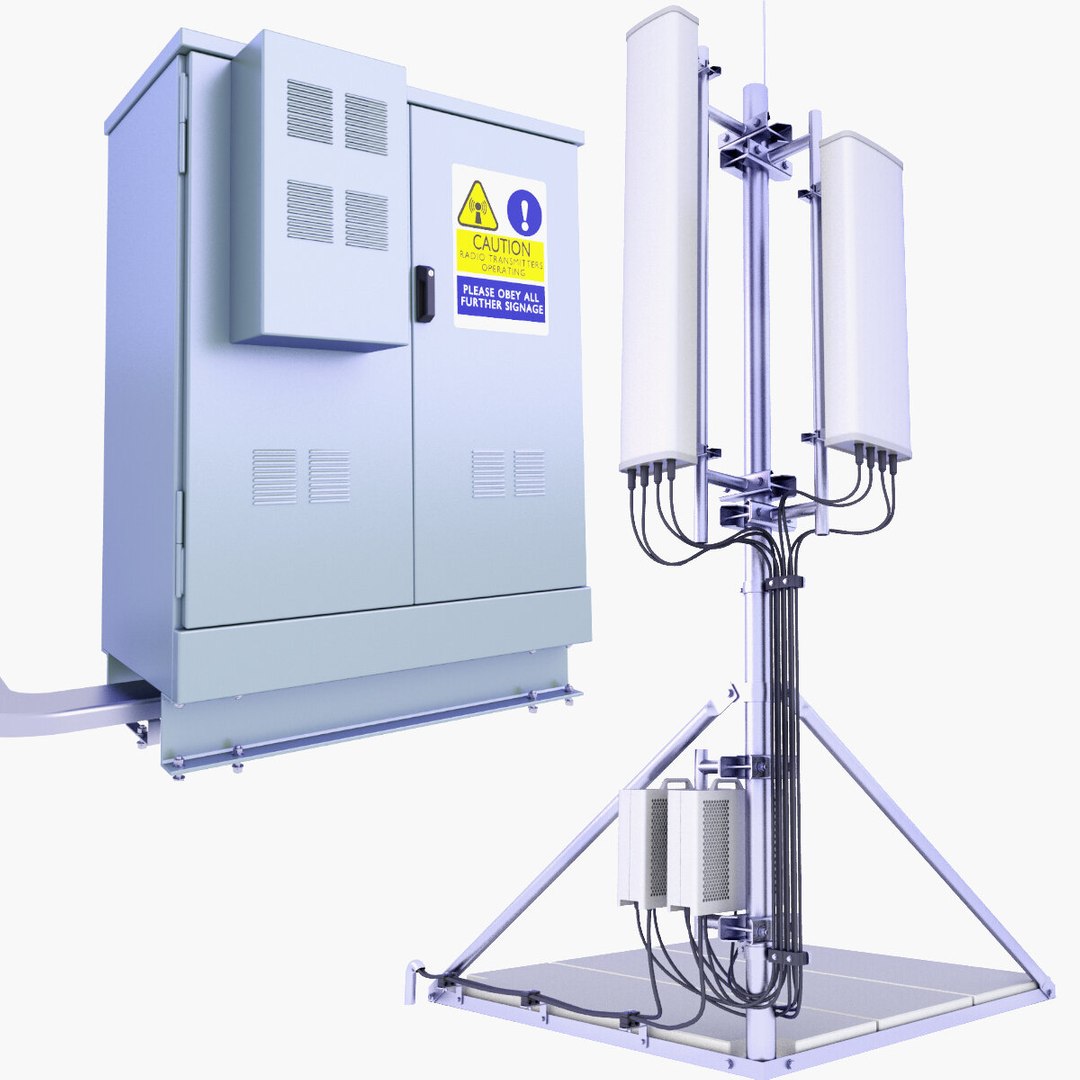 Cell Phone Tower 5 and Base Station Box SET 3D https://p.turbosquid.com/ts-thumb/C1/N2AjBx/Gd/antenna_gsm_5_and_electrical_cabinet_gsm_1200/jpg/1745914528/1920x1080/fit_q87/2a70ed92b469cc9f6a364e2e0048c6639adac2ea/antenna_gsm_5_and_electrical_cabinet_gsm_1200.jpg