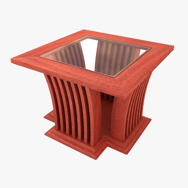 3D wooden teapoy table 02