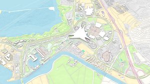 3D Cityscape Yas Park North Abu Dhabi model