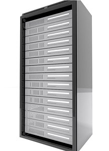 data server rack 3d model