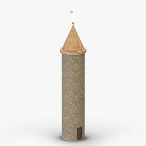 Medieval Castle Module 10 Low Poly PBR Realistic 3D model