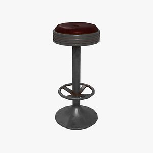 3D Bar stool model