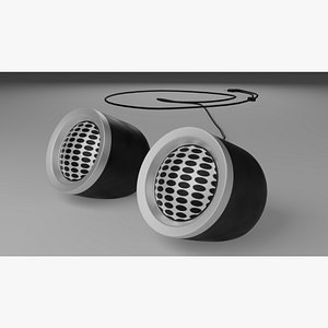 3D Zebronics Speaker Low Poly 3D Game Asset