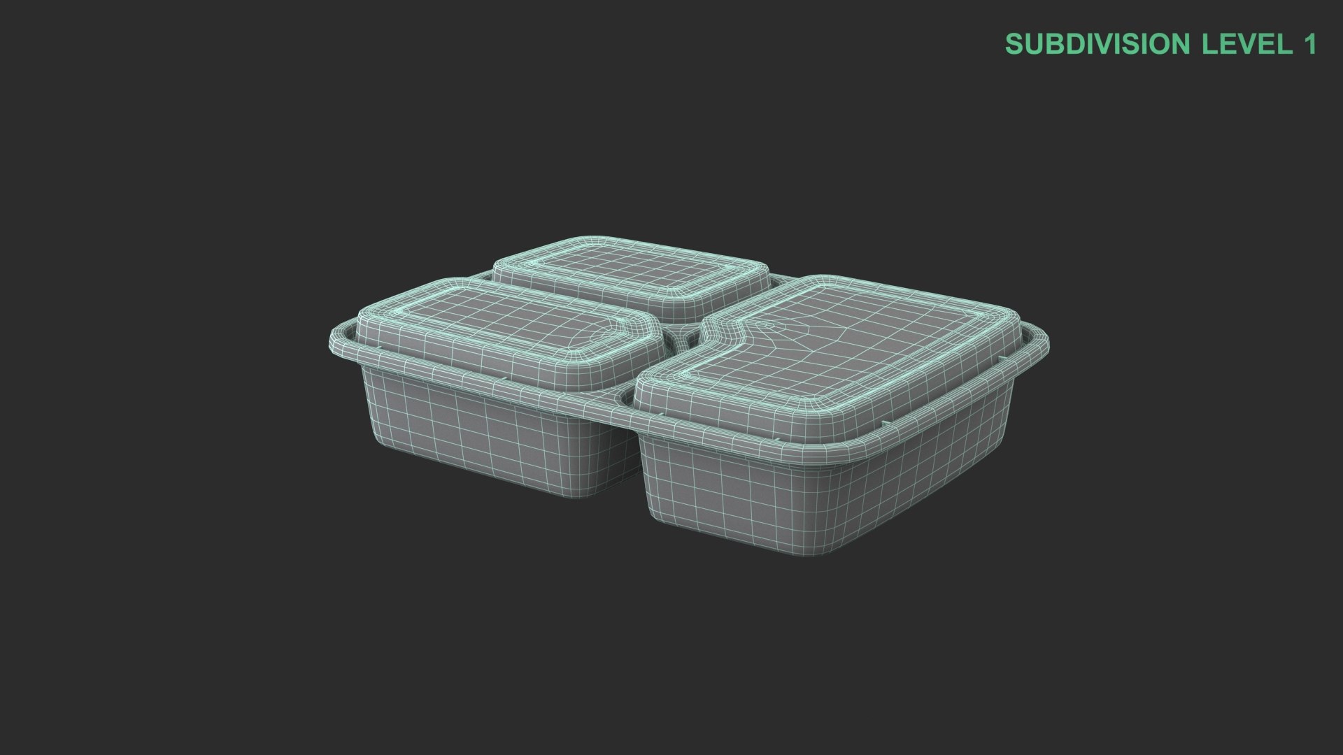 3D Takeaway Food Container Model - TurboSquid 2352627