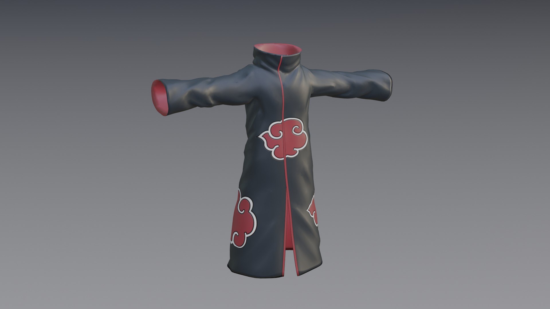 Akatsuki sack suit 3d model - TurboSquid 1810379