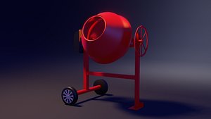 Cement Mixer electric 3D model