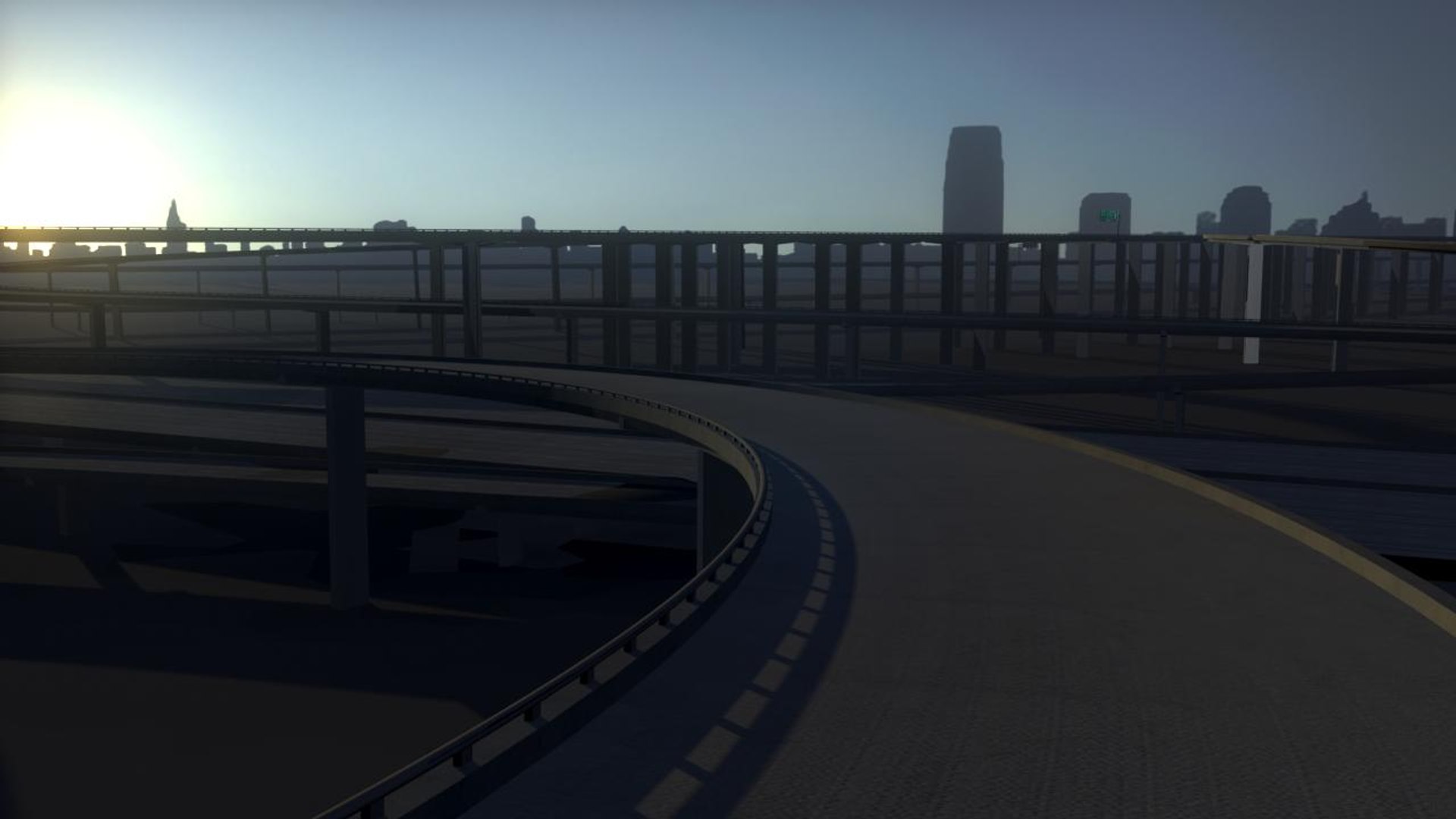 Freeway Roads Street Model - TurboSquid 1339733