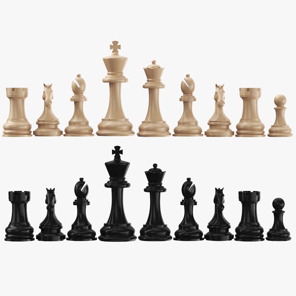 Chessmen Collection 3D model