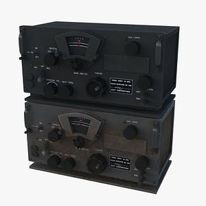 SCR 300 WW2 Radio Low-poly
