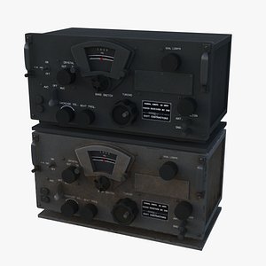 SCR 300 WW2 Radio Low-poly