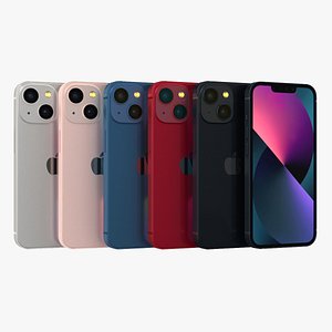 3D Apple iPhone 13 mini All Color