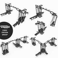 Cable Station Technogym collection, 5 models crossover gym