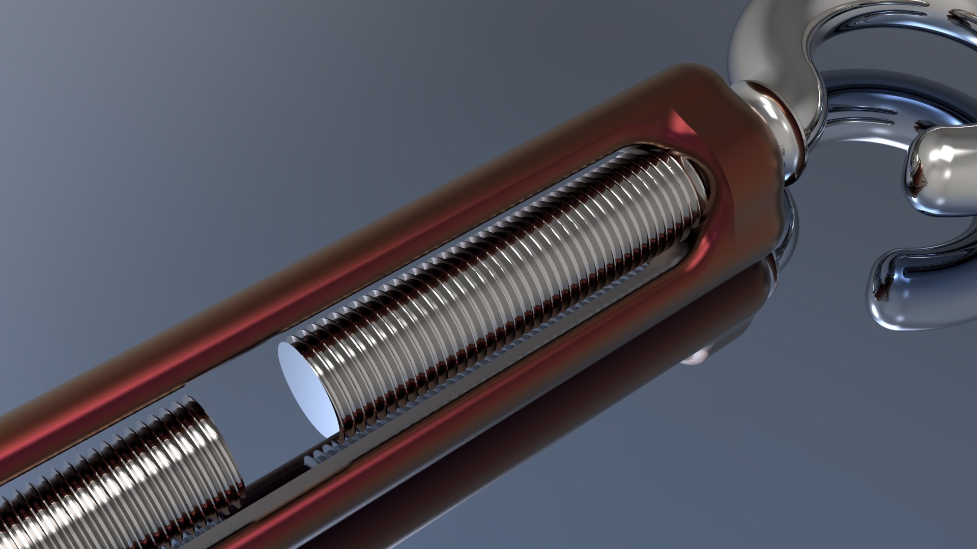 SS Turn Buckle - hook and hook 3D https://p.turbosquid.com/ts-thumb/C2/0QFzH6/Ad/untitled.1465/jpg/1716542070/1920x1080/fit_q87/795abb3a9d35dfc15d83d4877f6228e78260aff8/untitled.1465.jpg