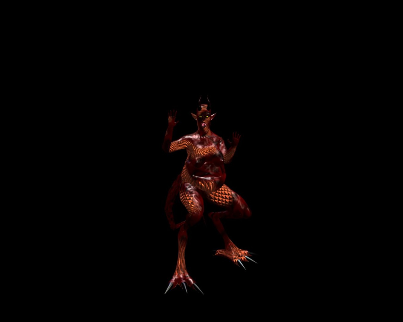 Female Fell Demon 3d Model
