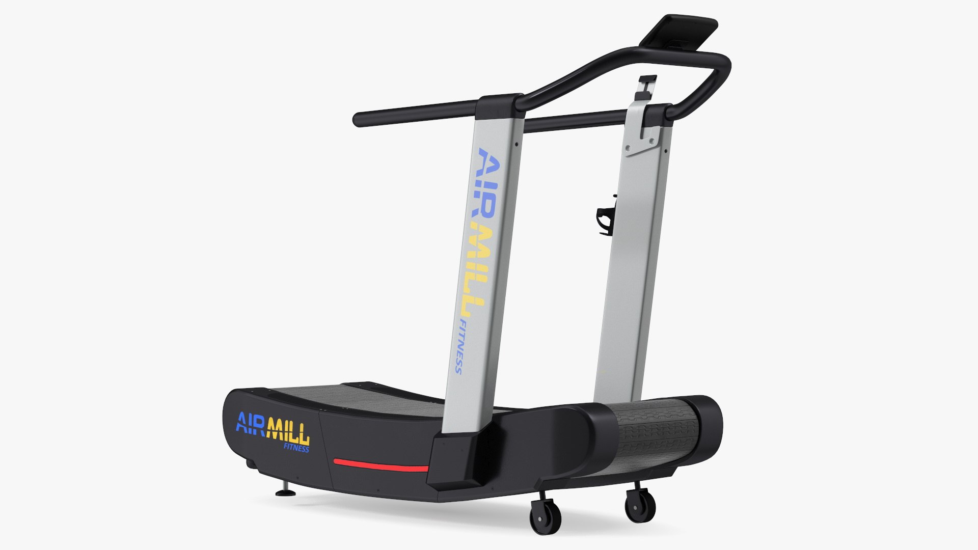 Airmill Air Runner Crossfit Treadmill Rigged 3D model preview