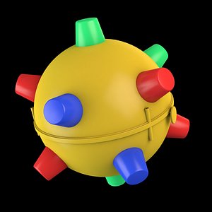 3D toy ball spikes