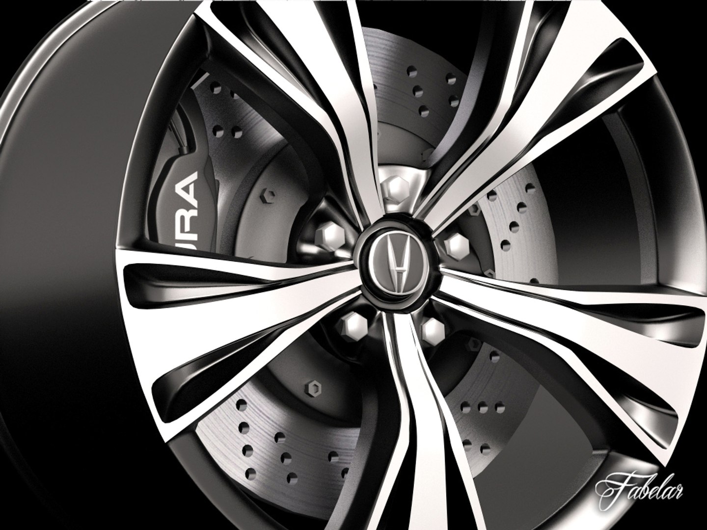 3d model acura nsx rim