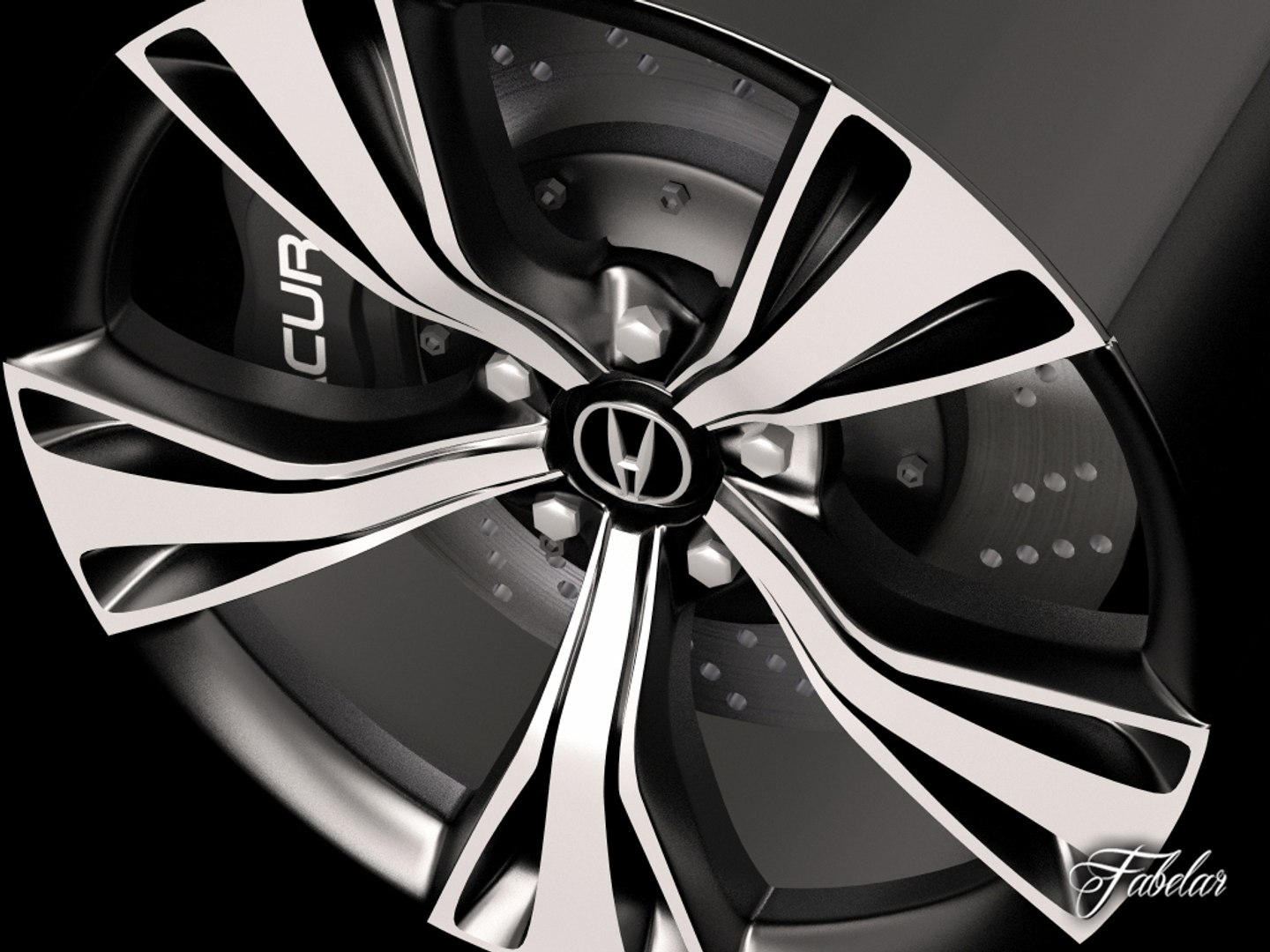 3d model acura nsx rim