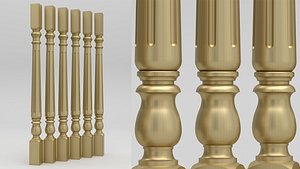 3D Carved Baluster