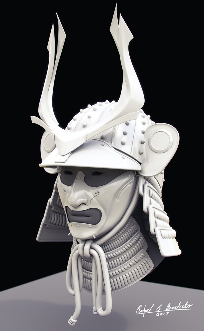 3D Kabuto Helmet Model - TurboSquid 1238230