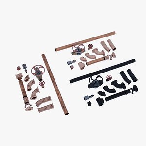 Pipes 3d design 3D model