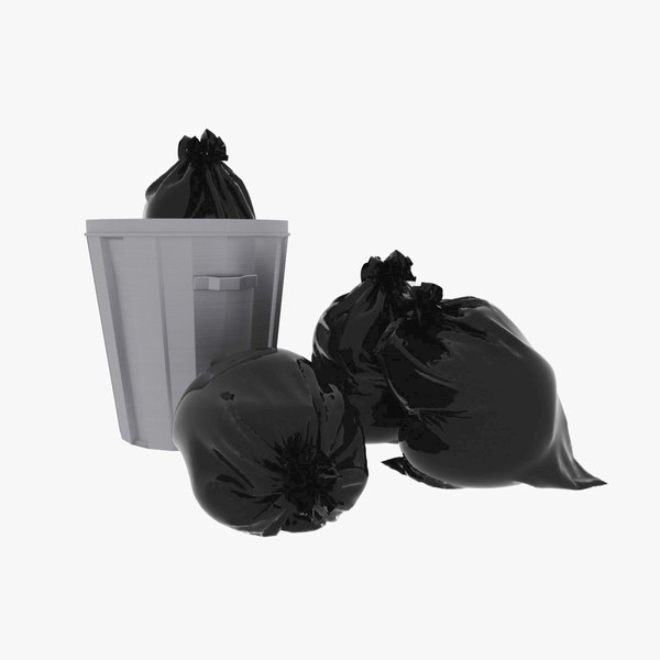 black plastic bolsa for dustbin