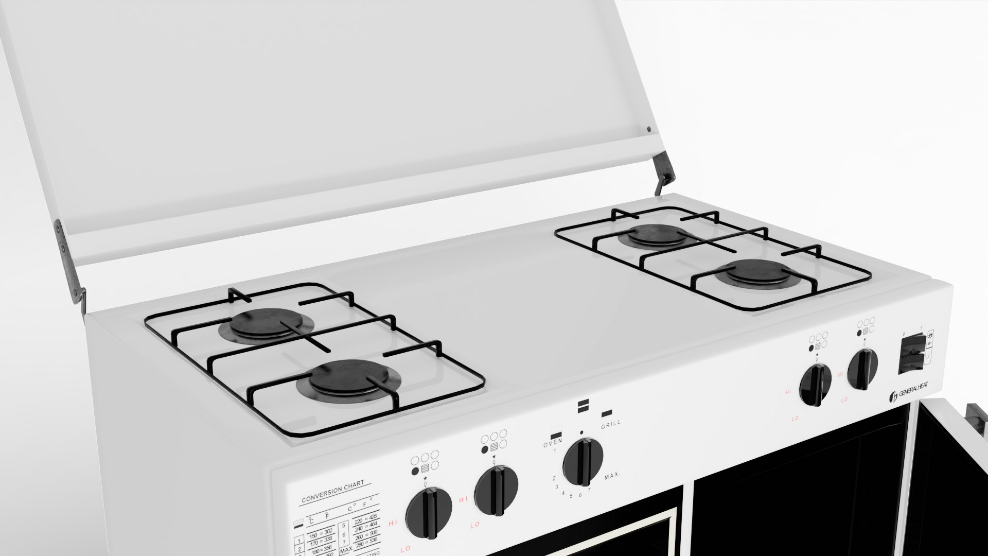 3D Gas Range Model - TurboSquid 2431570