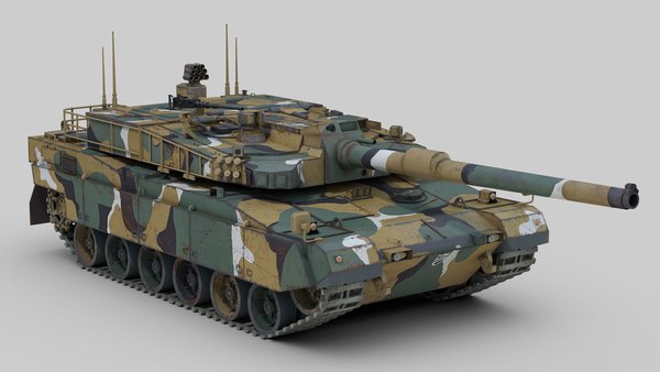 k2 black panther battle tank 3d max