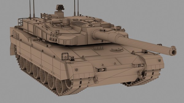 k2 black panther battle tank 3d max