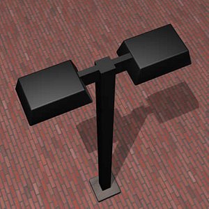 modern lamp street 3d model