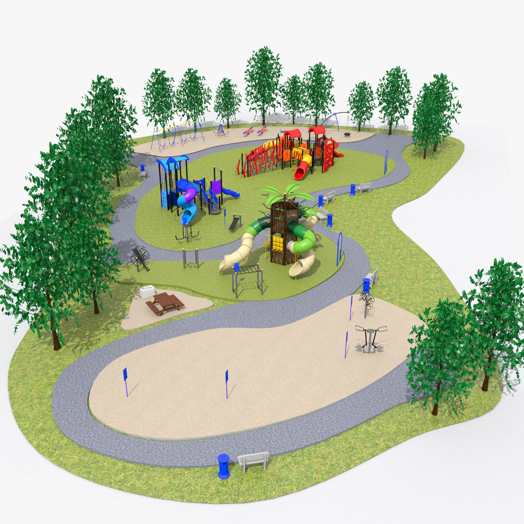 3D Playground Park - TurboSquid 1756165