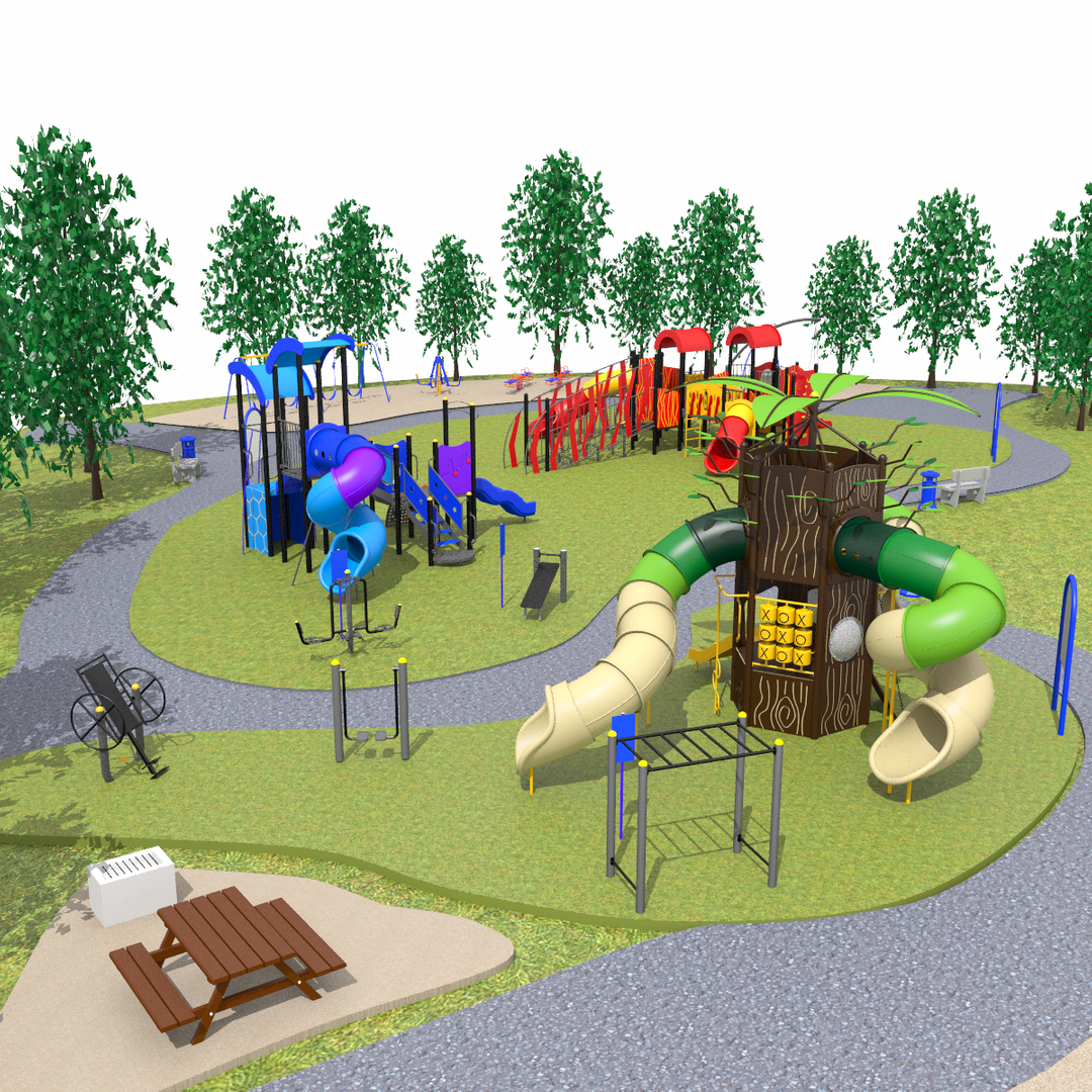 3D Playground Park - TurboSquid 1756165