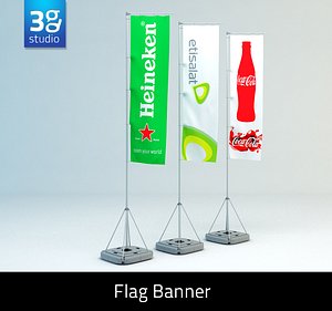 3d max event flag banner