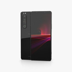 3D Sony Xperia 1 III Frosted Black model